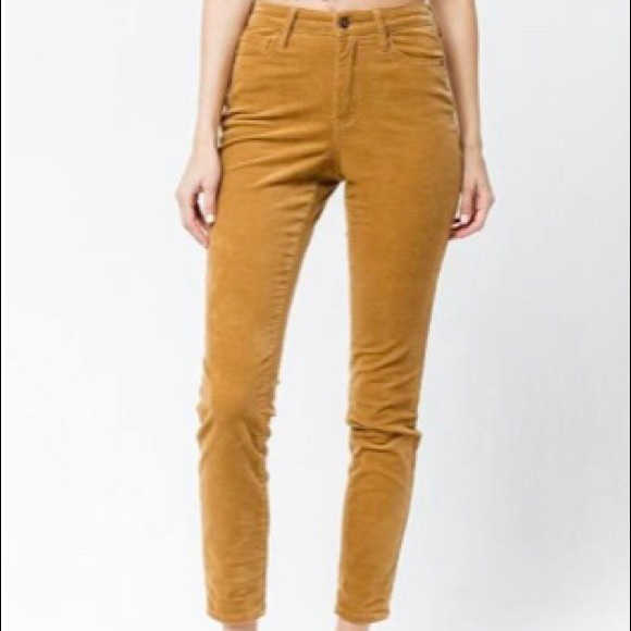 high rise corduroy jeans